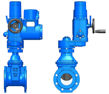 product Resilient Seated Gate Valve With Electric Actuator cover image