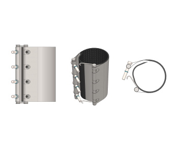 product Repair Clamp with special fastening system for easy installation cover image