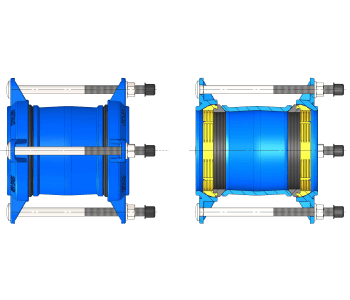 product Restrained Coupling for PE/PVC Pipe cover image